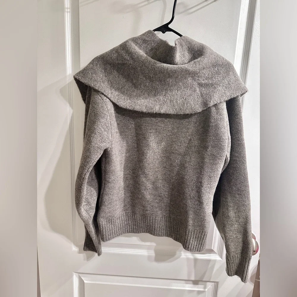 ZARA SCARF KNIT CARDIGAN - Picture 11 of 12
